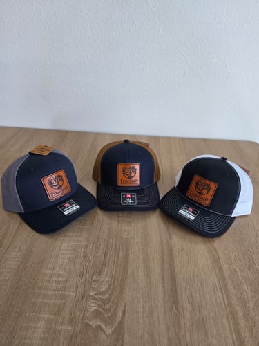 Customer photo review of Premium Custom Leather Patch Hats (Wholesale)