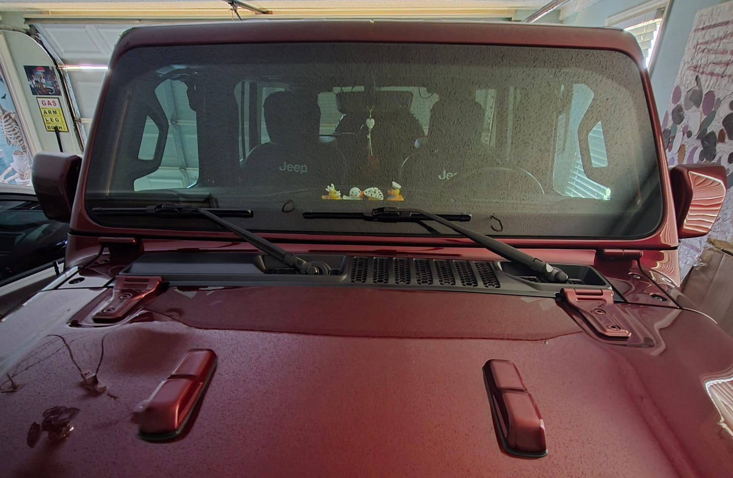 Customer photo review of COVER'D UP Windshield Bumper Covers (Fits JL/JT)