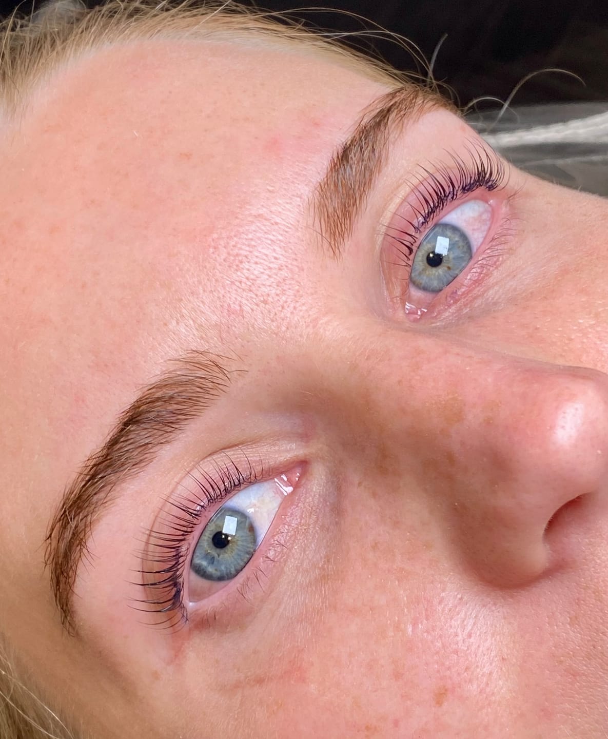 Customer photo review of Pure Care Lash & Brow Lift Pack