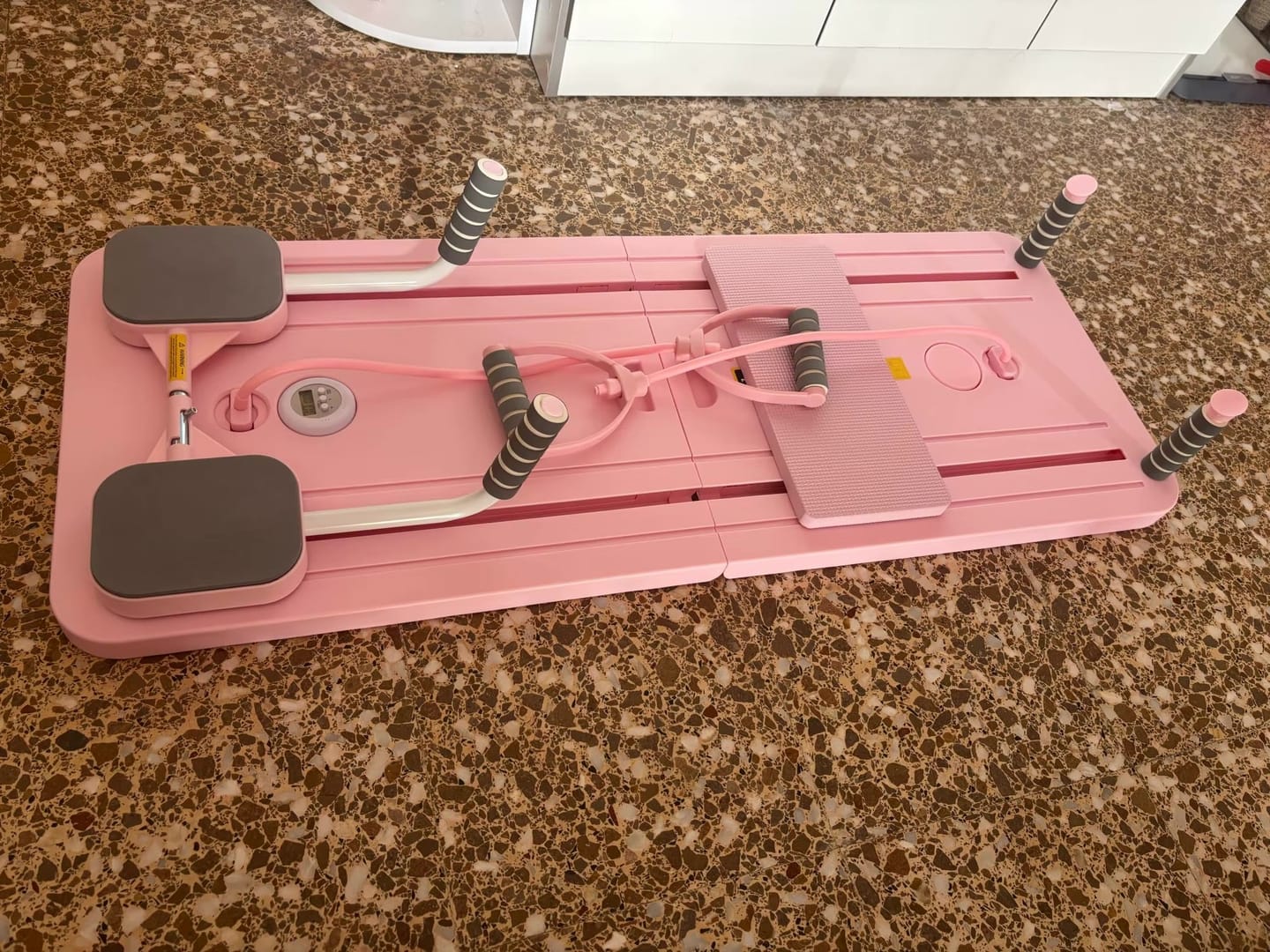 Customer photo review of Flovira Pilates Reformer Board