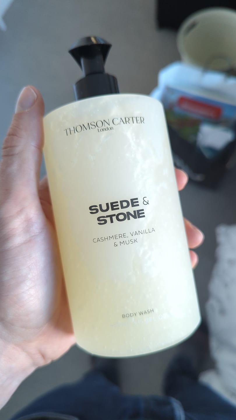 Customer photo review of Suede & Stone | Body Wash