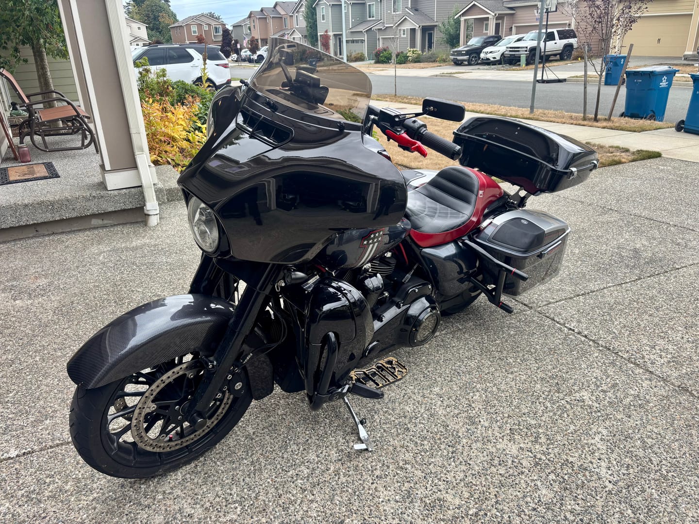 Customer photo review of HR3 Black Earth Fade Outer Batwing Fairing Cowl Upper CVO LIMITED FLHTKSE 2018