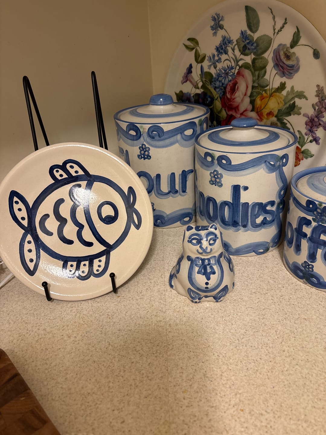 Customer photo review of Gourmet Blue Fish Lunch Plate