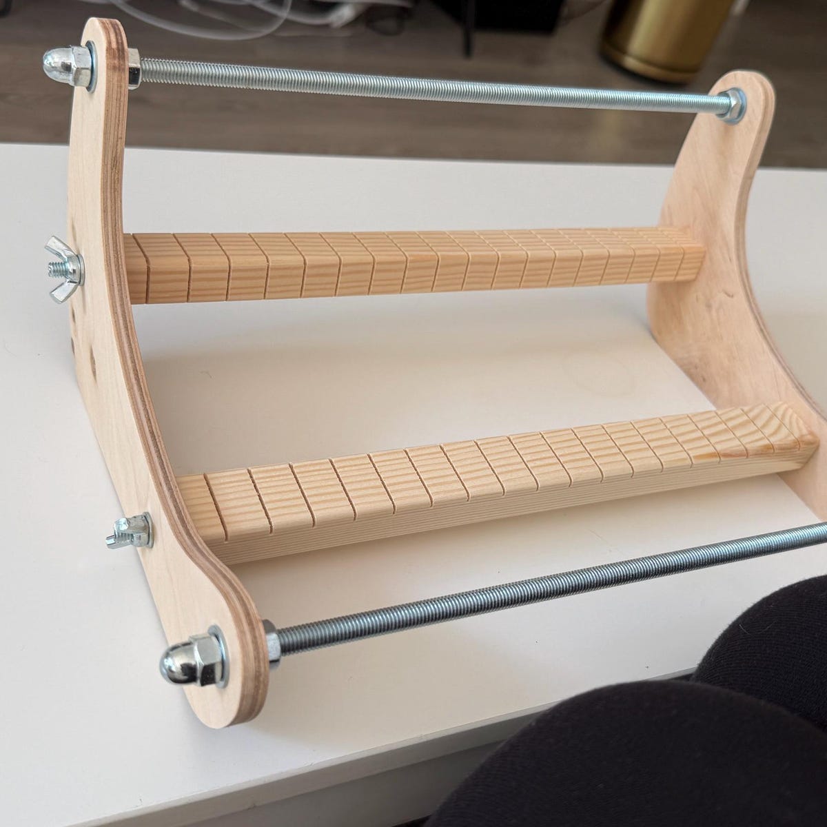 Customer photo review of Wooden Loom for LONG seed beadwork weaving