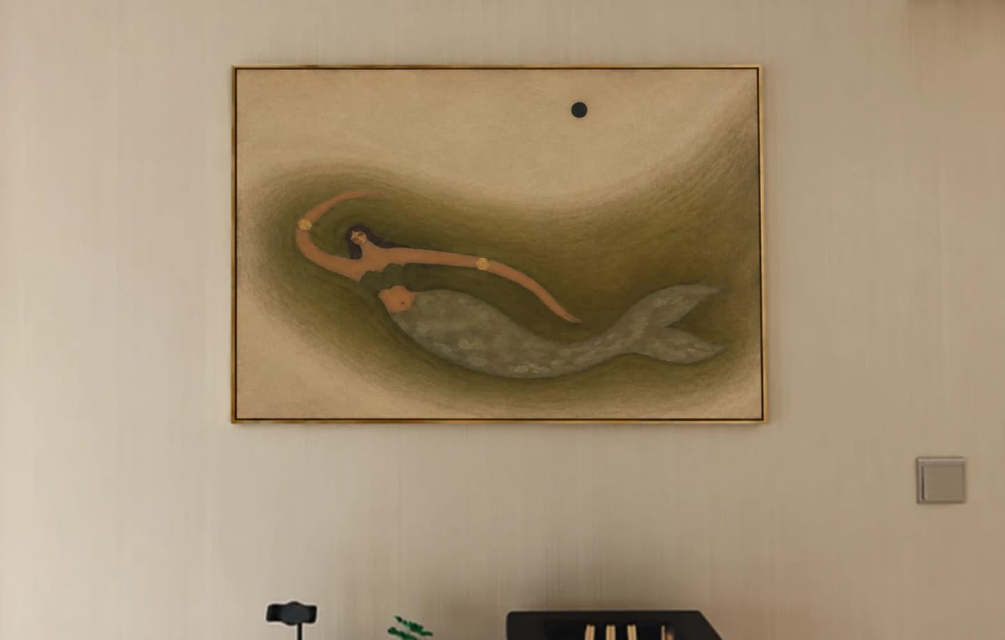 Customer photo review of Modern Folk Art | Mermaid Moon