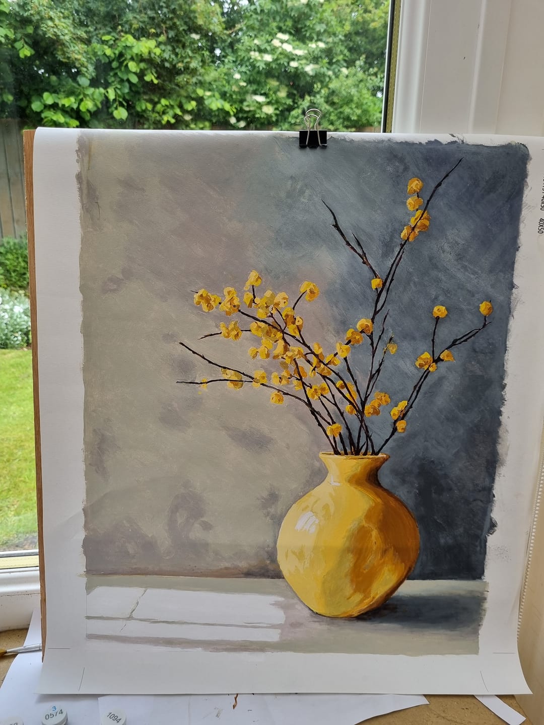 Customer photo review of Golden Vase | Paint by Number