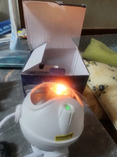 Customer photo review of Astronaut Galaxy Projector