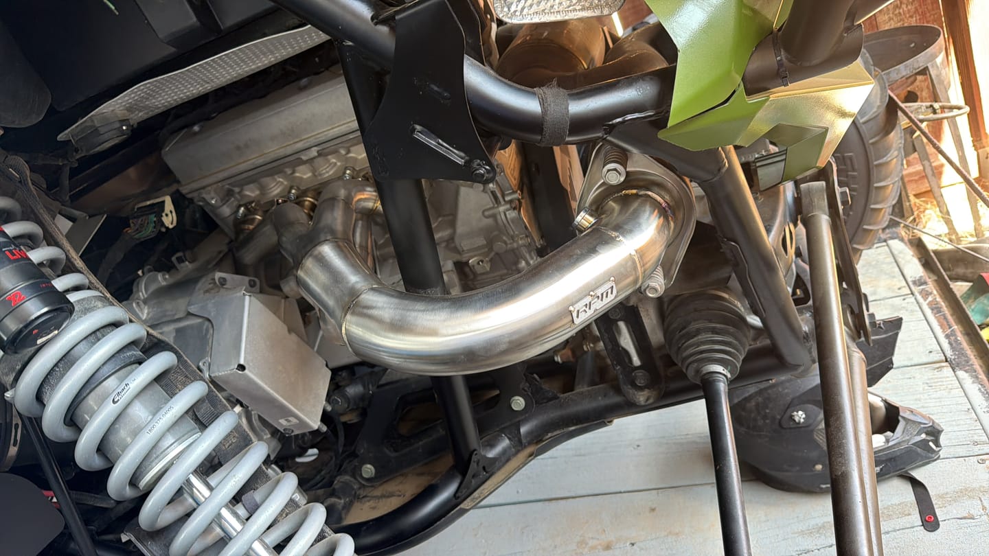 Customer photo review of RPM Pro R "Big Core HeadPipe" Header Pipe