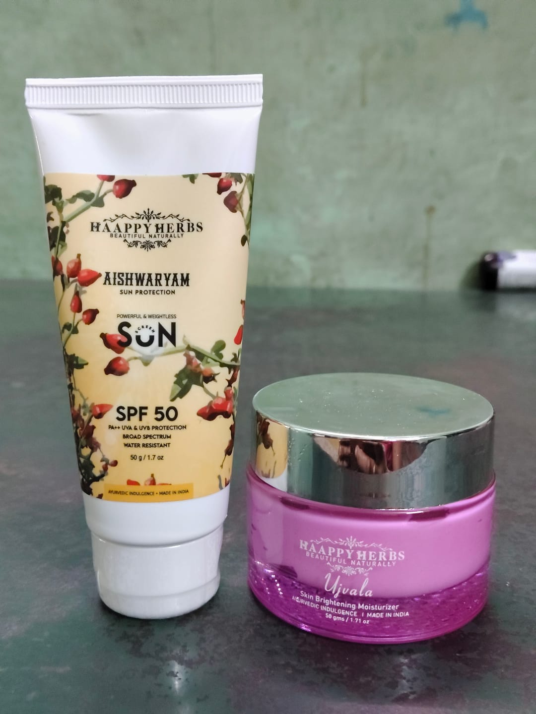 Customer photo review of Aishwaryam SPF50 Powerful,weightless & Moisturizing Sunscreen , Pa++,uva& Uvb Protection