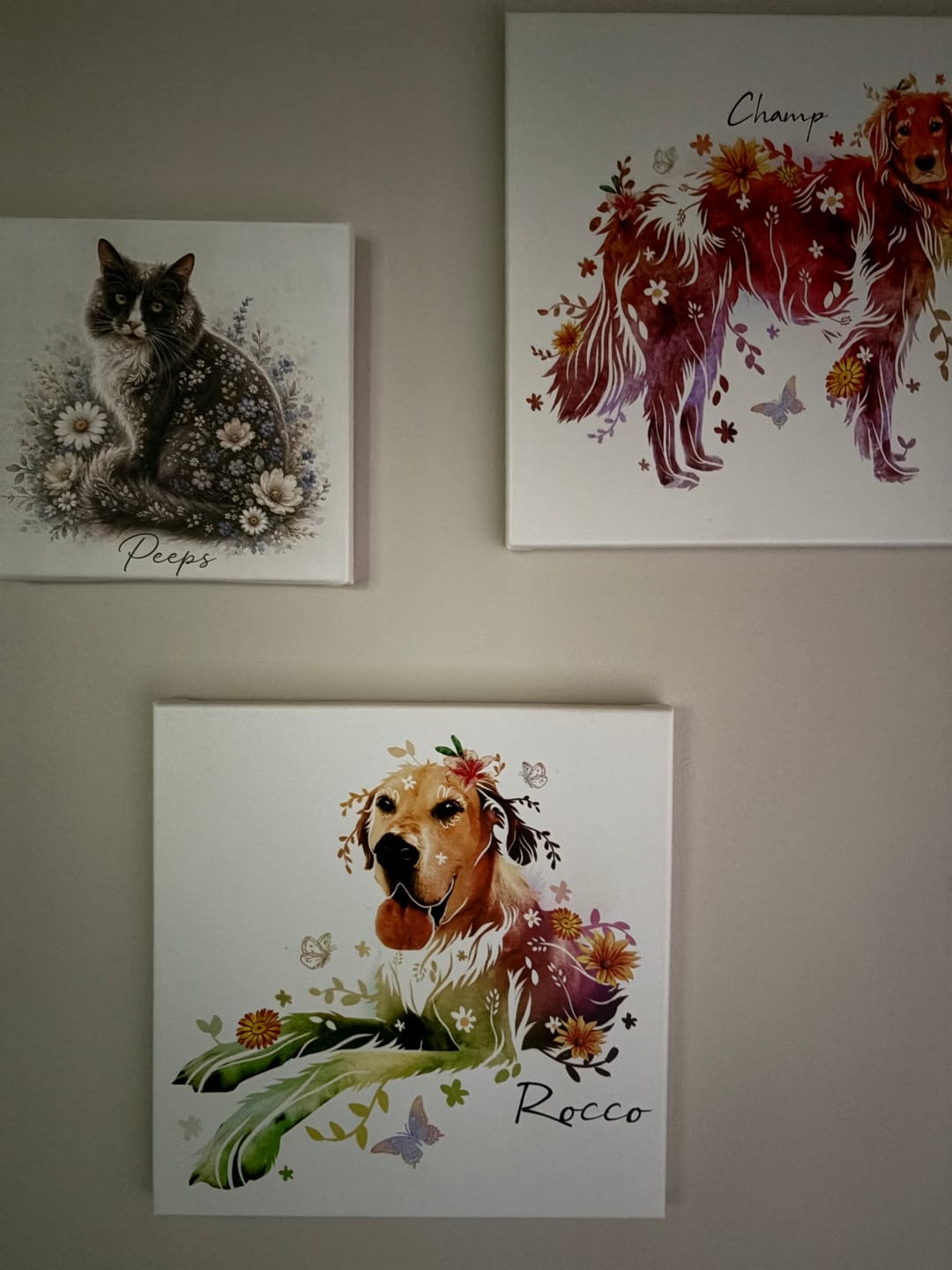 Customer photo review of Flowerpup Custom Pet Portrait (Humans too!)