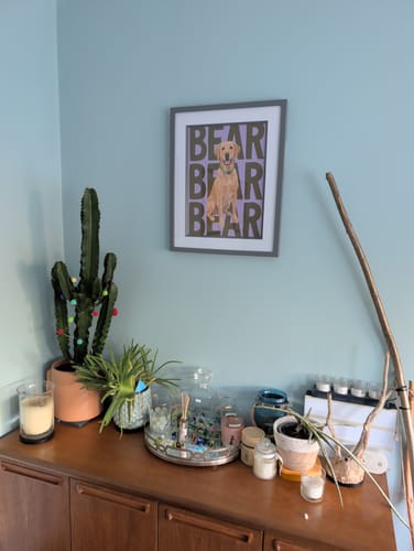 Customer photo review of Big Name - Personalised Poster