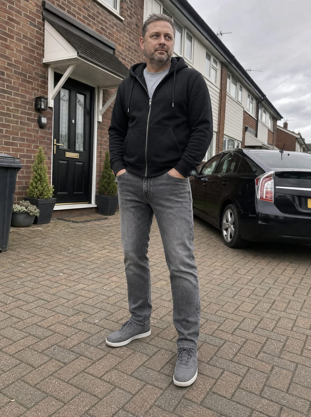 Customer photo review of The Precision Jeans – Graphite