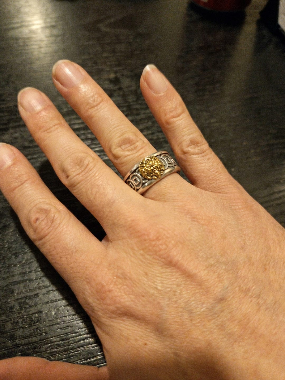Customer photo review of The Coin Sovereign Pixiu Ring