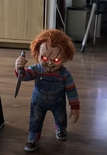 Customer photo review of HauntLab™ Possessed Walking Doll