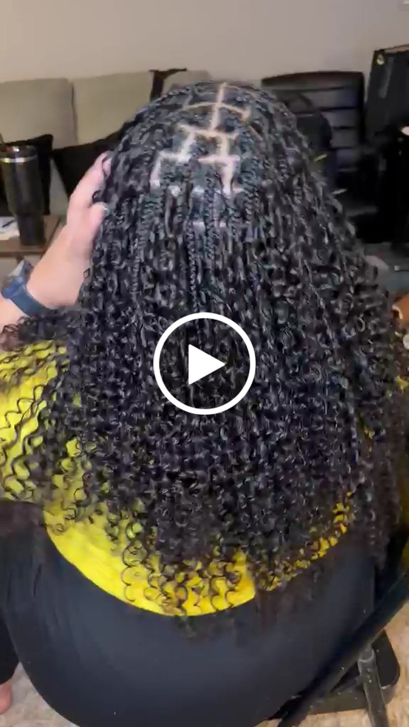 Customer video review of Human Crochet Hair Water Wave For Miracle Knots