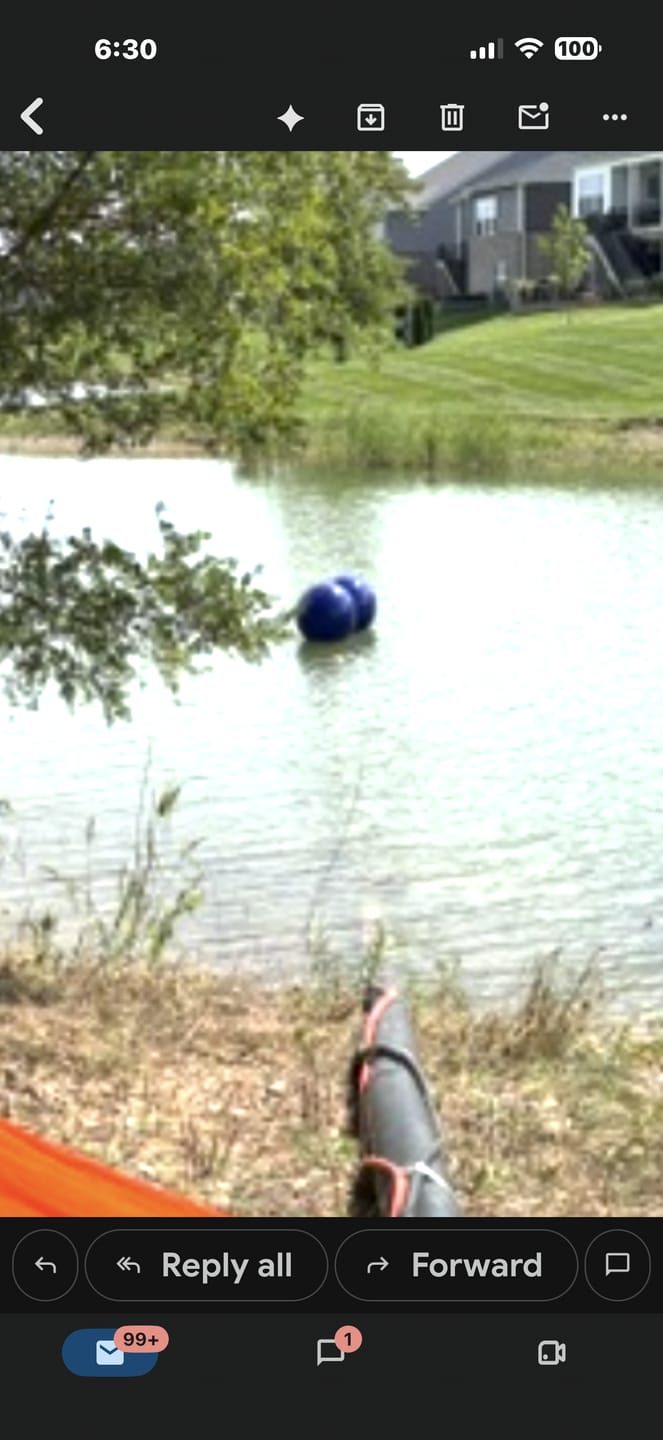 Customer photo review of A-Series Buoy A-5 Standard Blue Ropehold