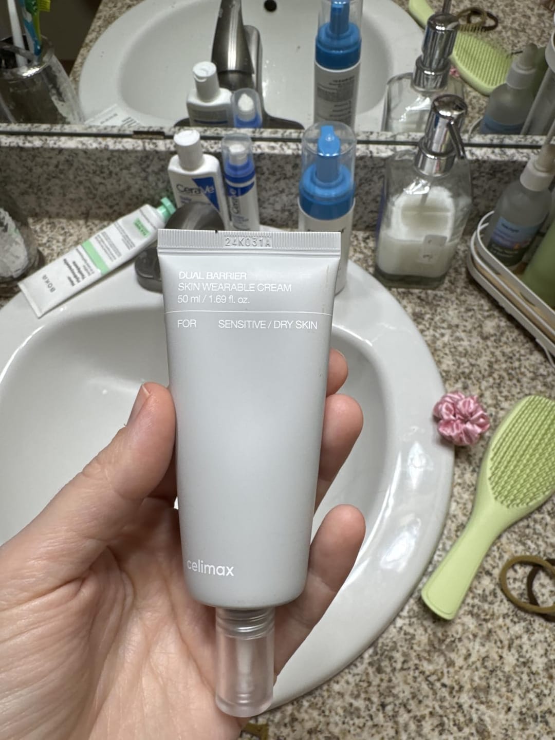 Customer photo review of CELIMAX Dual Barrier Cream