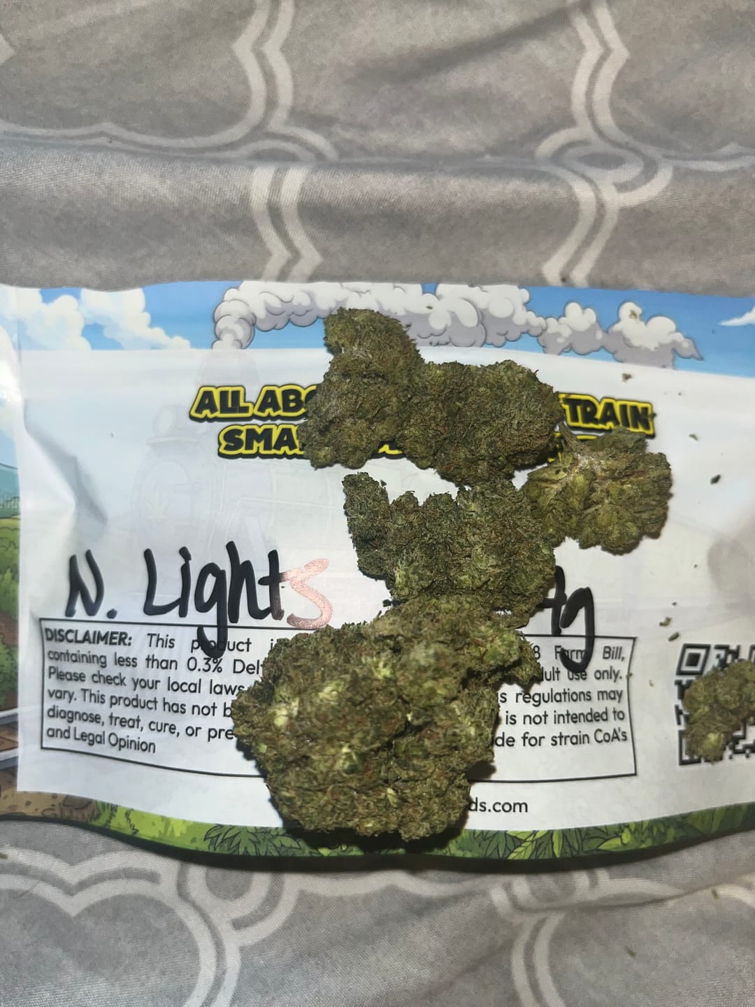 Customer photo review of Northern Lights THCA Flower