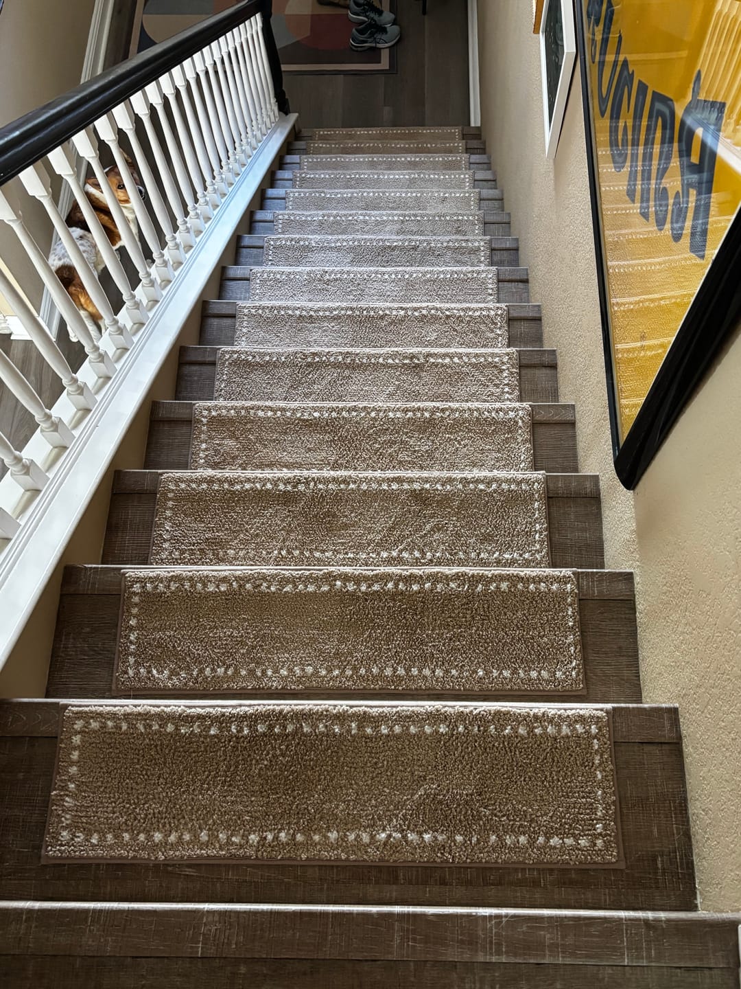 Customer photo review of CloudSoft Non-Slip Stair Treads - Beige