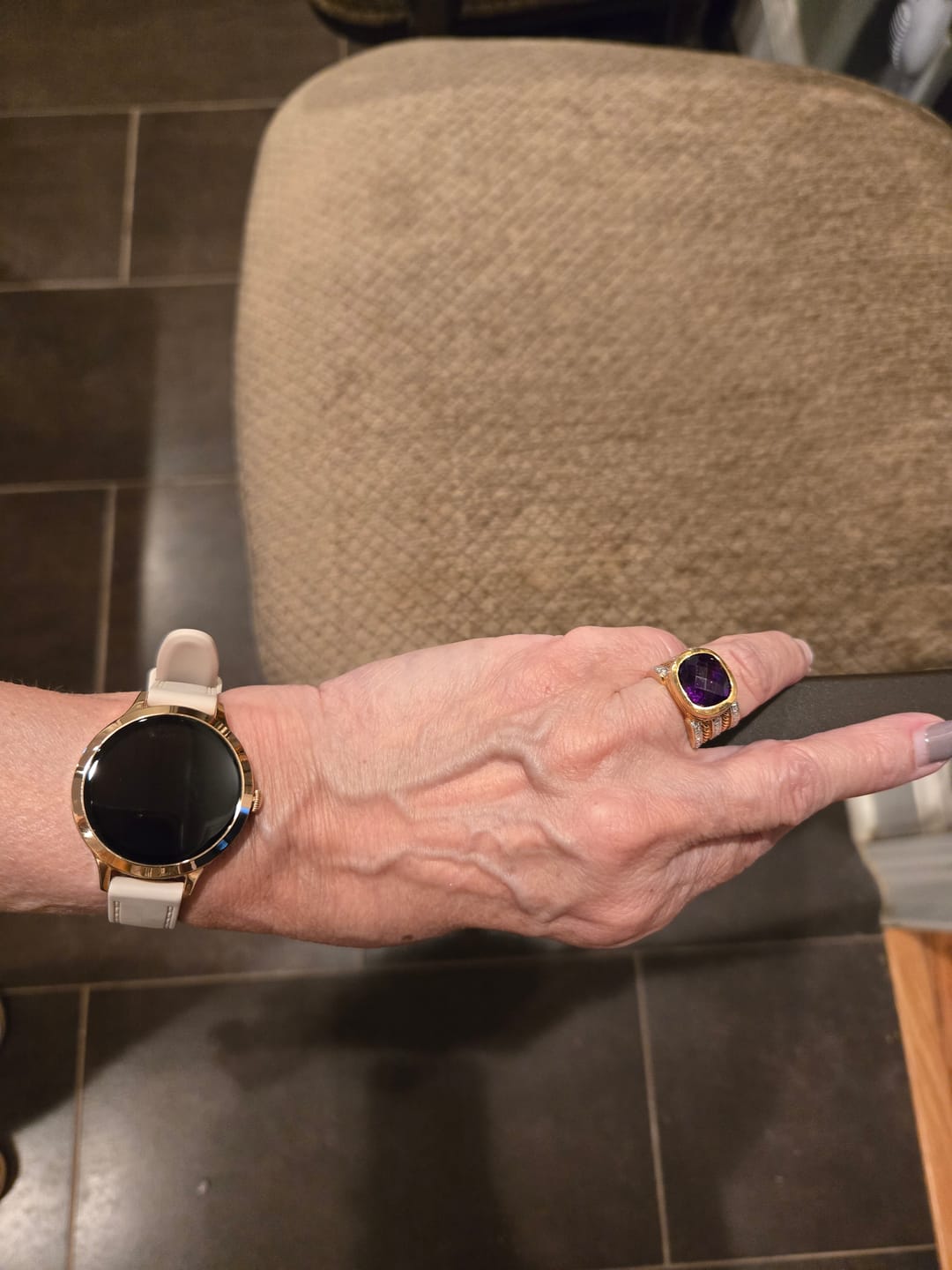Customer photo review of NOVACCHI SOLARA Petite — Women's Smartwatch for Small Wrists