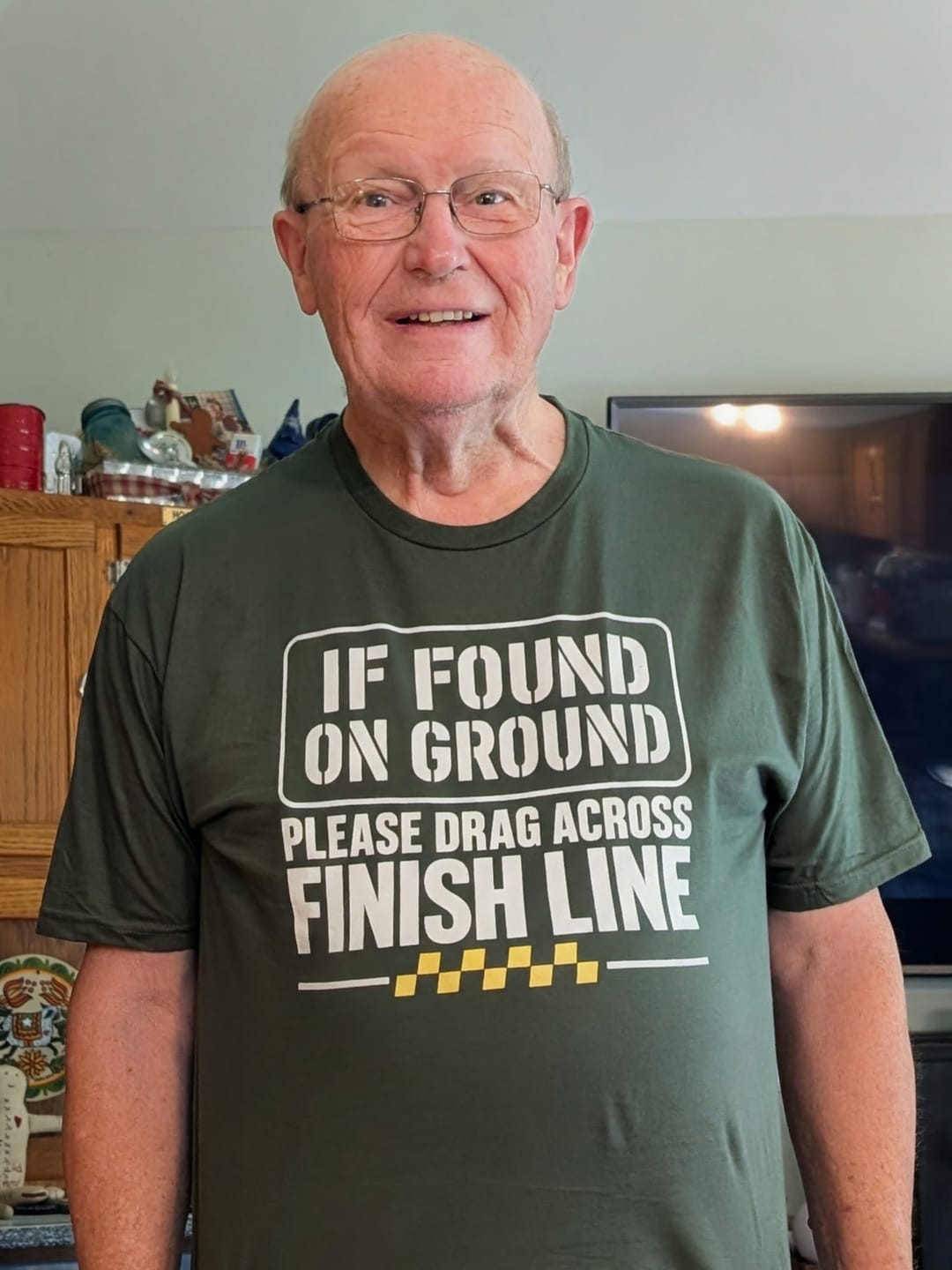 Customer photo review of Found on Ground T-Shirt