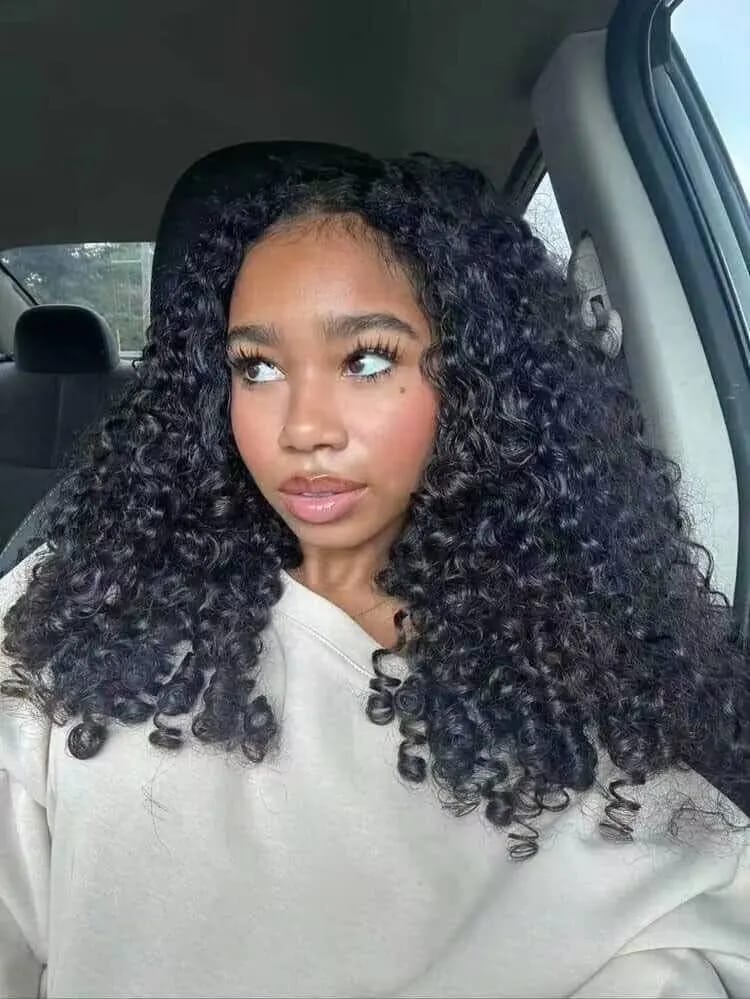 Customer photo review of LushCurls 3 in 1 Wear Go Wig
