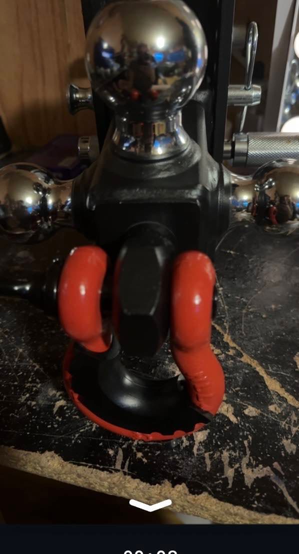 Customer photo review of TYT Adjustable Tri-Ball Hitch for 2″ Receiver – Up to 10K GTW