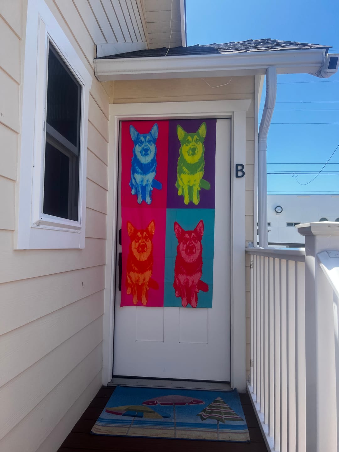 Customer photo review of Color Squares – Personalized Towel