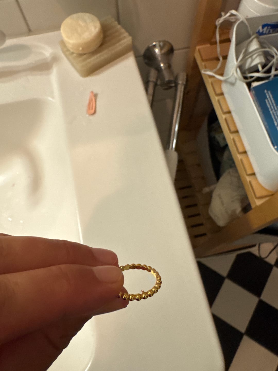 Customer photo review of Olivenorma Mutter Geschenk Geburtsstein Namensgravur Ring