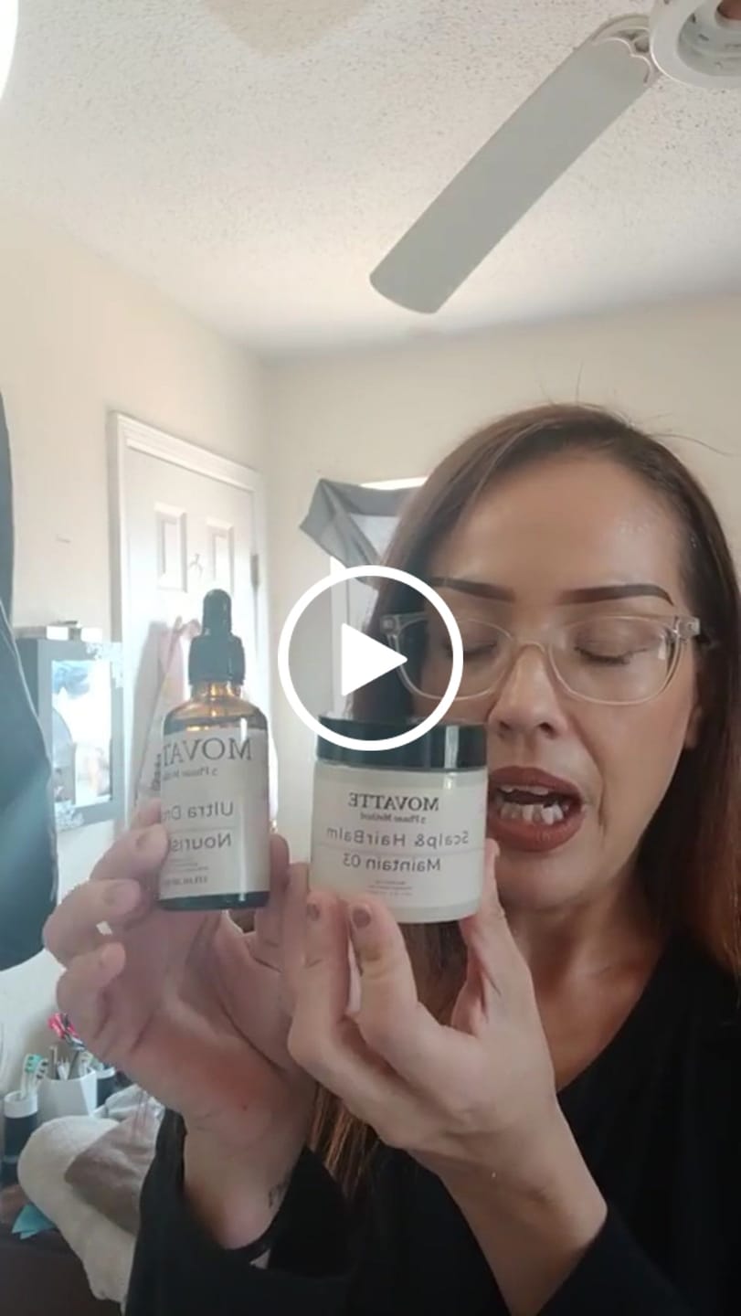 Customer video review of Movatte Hair Products 1+1 Starter Growth Bundle