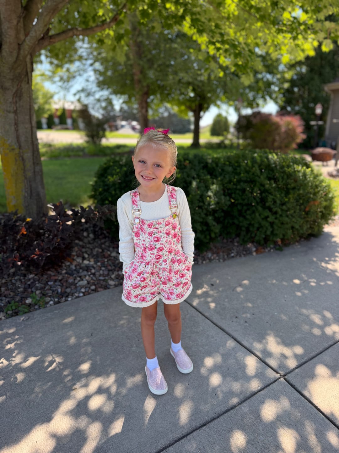 Customer photo review of Prairie Rose Overalls