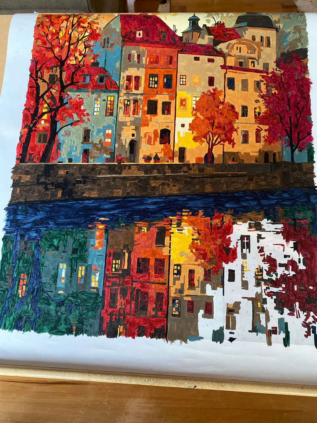 Customer photo review of Prague | Paint by Number