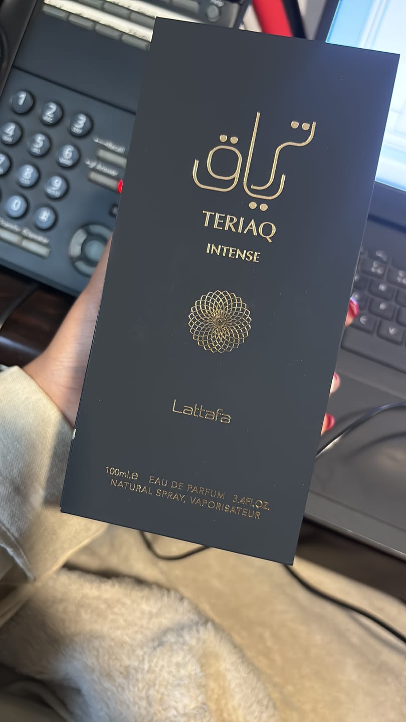 Customer photo review of Teriaq Intense Eau Parfum 100ml - Lattafa