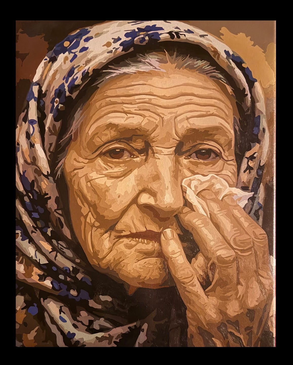 Customer photo review of Tears of Time (Paint by Numbers)