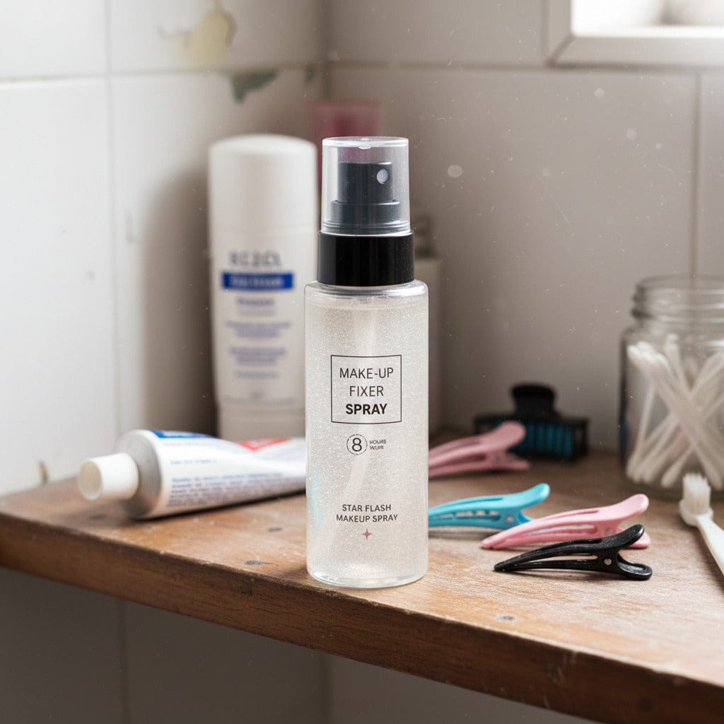 Customer photo review of Star Flash Make-Up Fixer Spray – Fissatore Illuminante