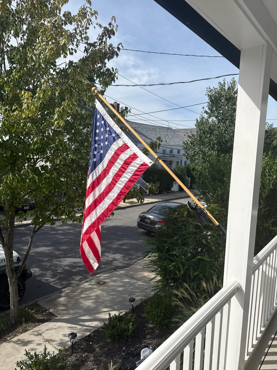 Customer photo review of 3' x 5' American Flag Set