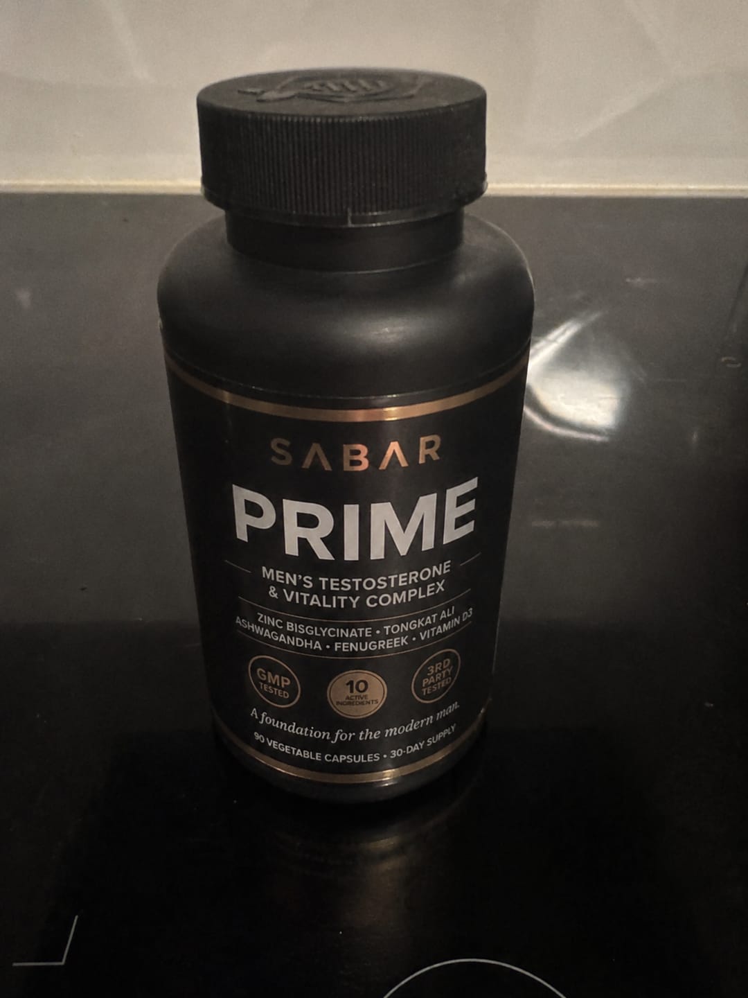 Customer photo review of SABAR PRIME — Men's Testosterone & Vitality Complex