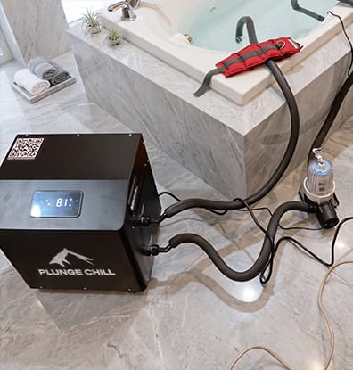 Customer photo review of Cold Plunge Water Filter Upgrade