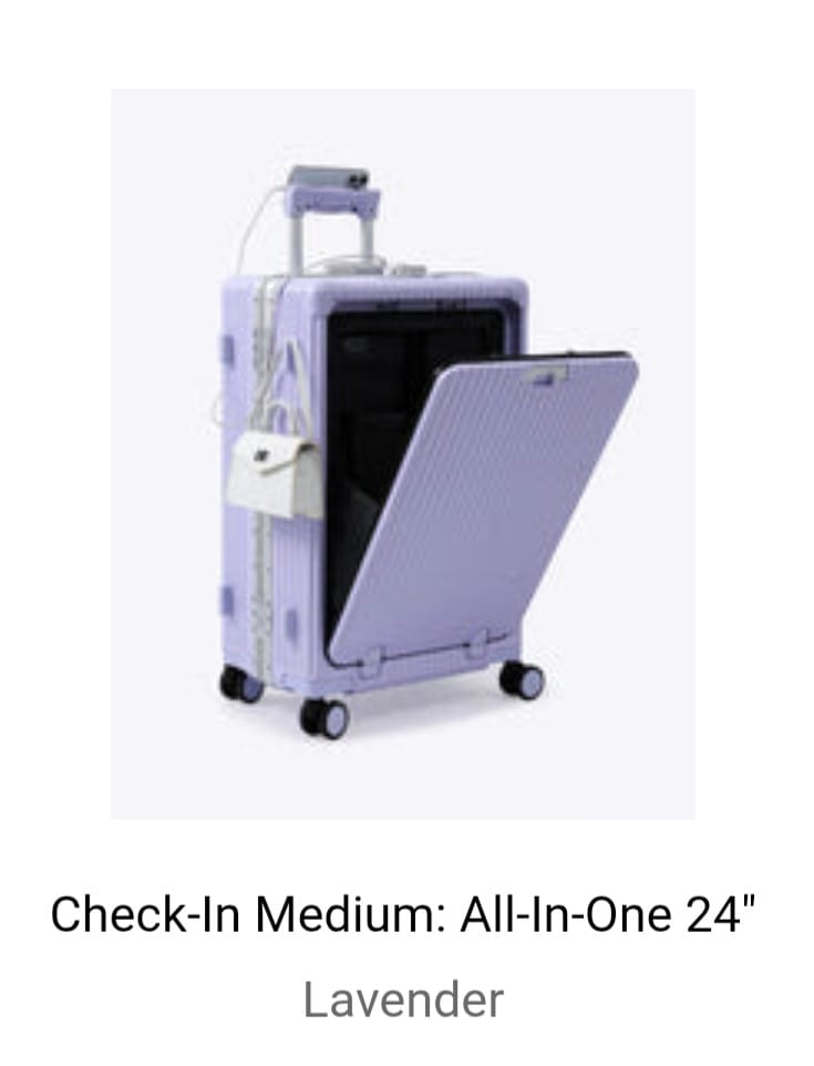 Customer photo review of Check-In Medium: All-In-One 24"