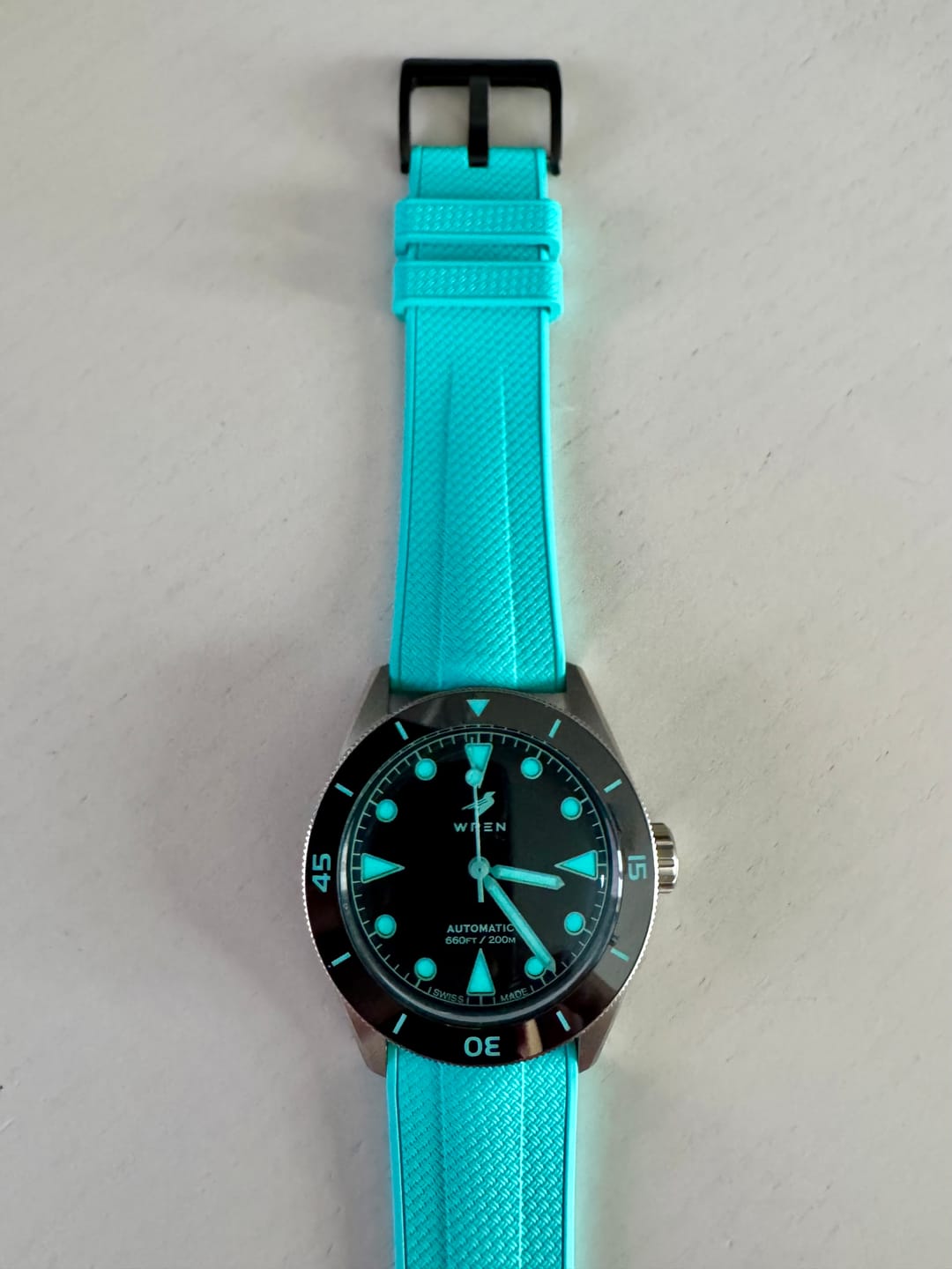 Customer photo review of Shark Skin Rubber - Turquoise