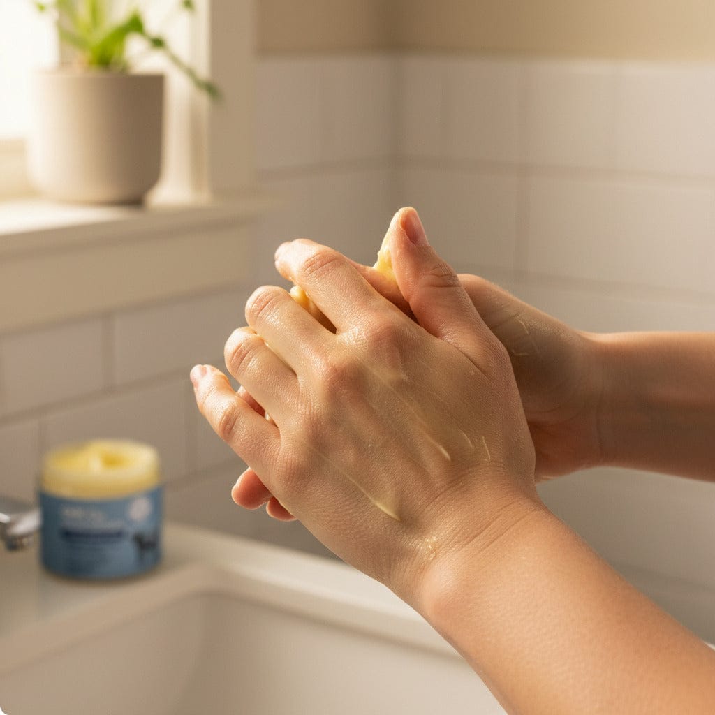 Customer photo review of Balsamo Corpo Nutriente al Miele & Peptidi GHK-Cu