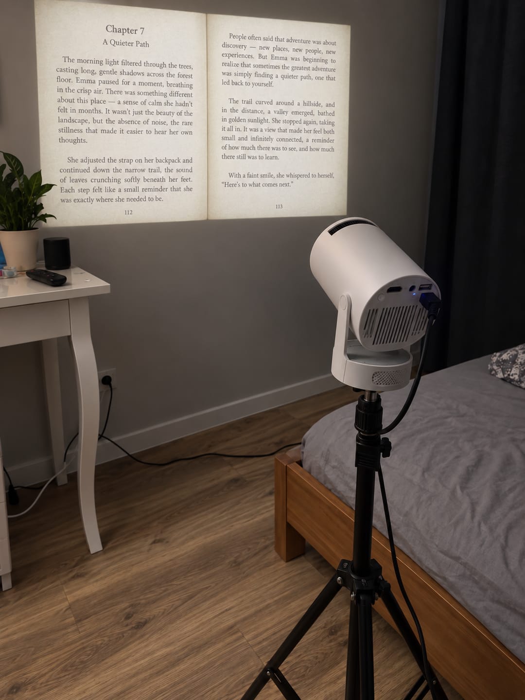 Customer photo review of Book Projector™ – Proyector para Lectura y Entretenimiento
