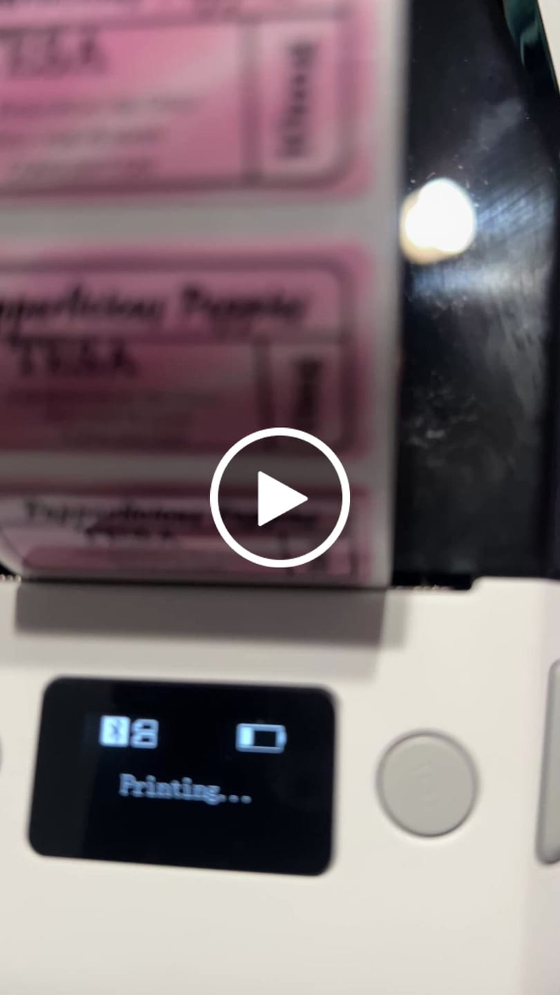 Customer video review of Thermal Transfer Label Printer Labels for M2, M3