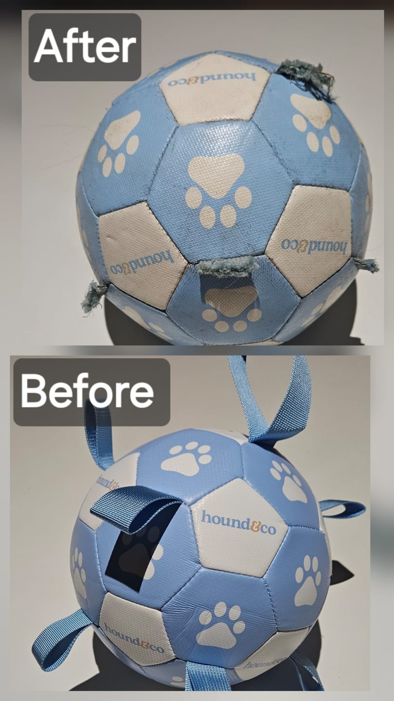 Customer photo review of Grab Tab Soccer Ball