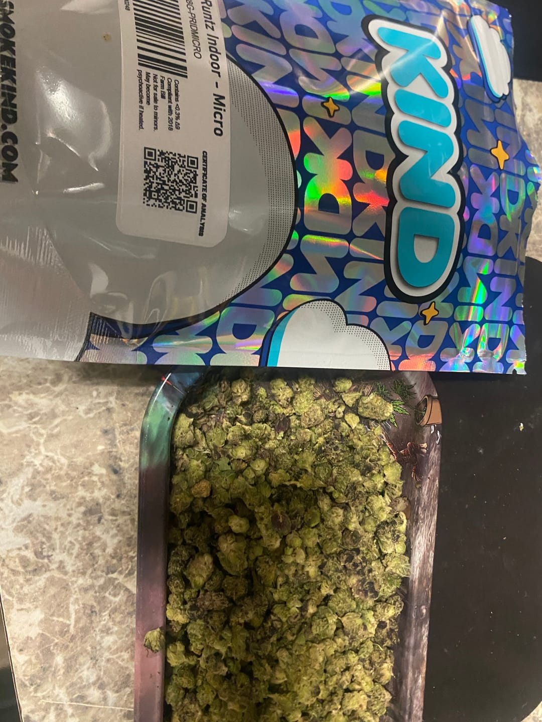 Customer photo review of KIND - Pink Runtz Indoor - Micro - 28 Grams - Hybrid