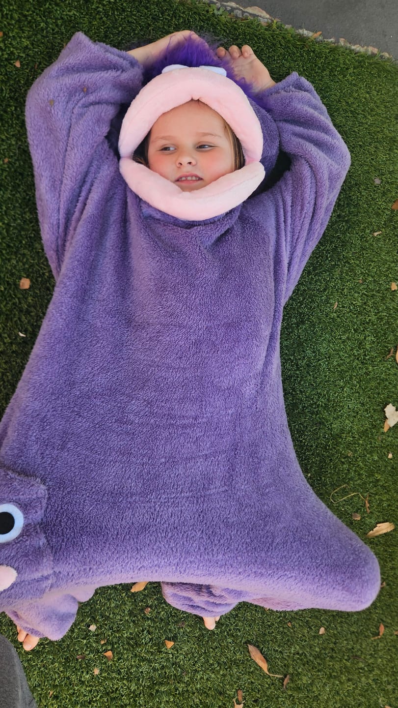 Customer photo review of Snuggo™ Monster Onesie