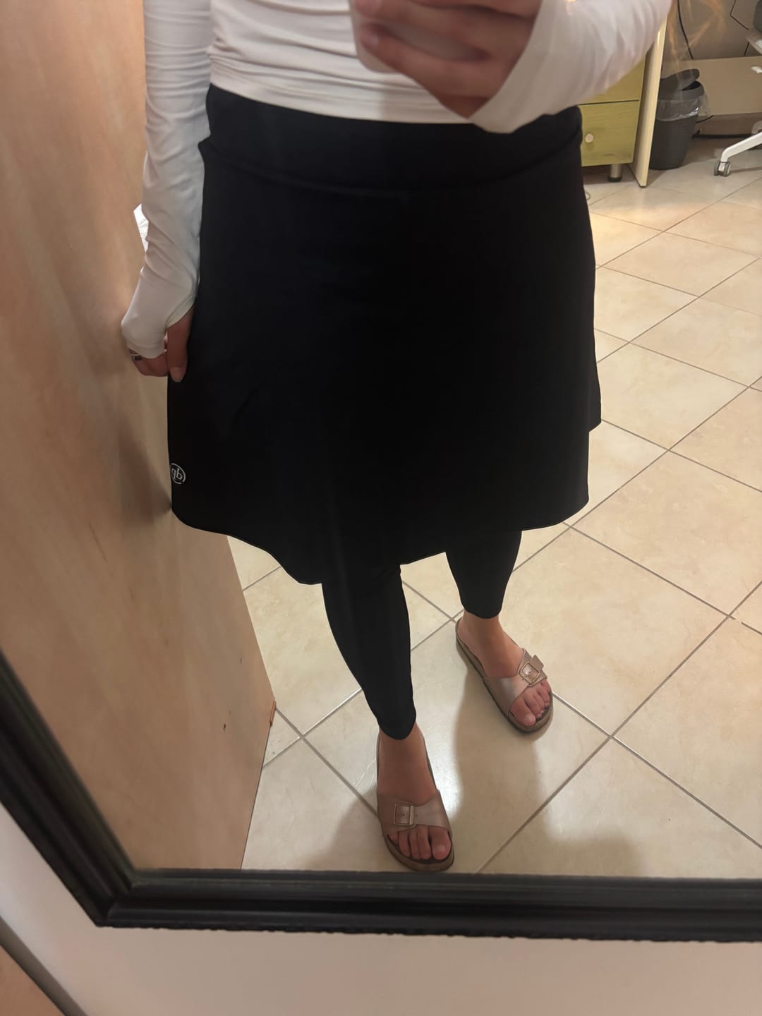 Customer photo review of טייץ חצאית מעל הברך MODEST SKIRTED