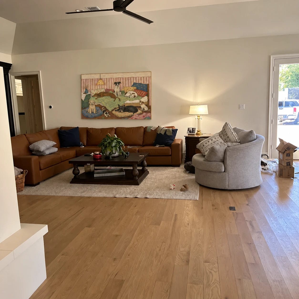 Customer photo review of Modern Folk Art｜Cozy Canine Slumber