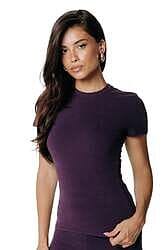 Customer photo review of Fitted T-shirt | Dark purple