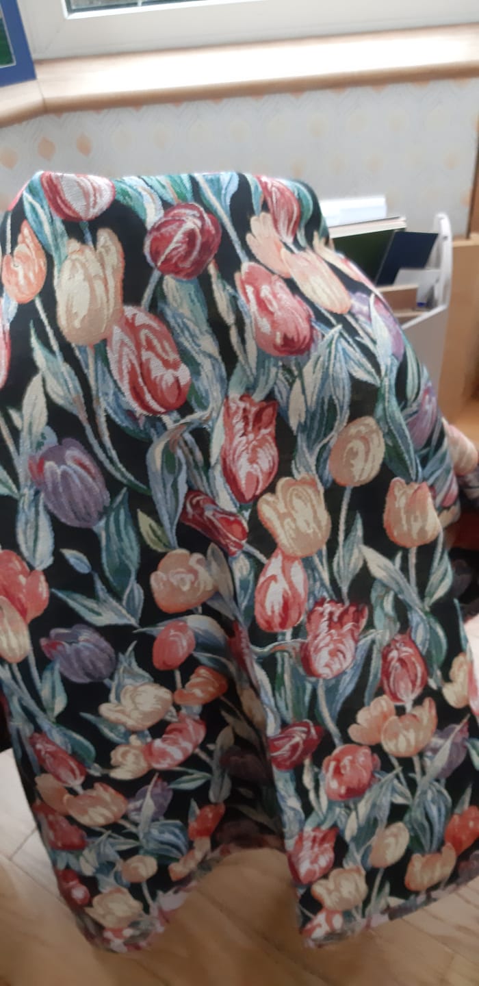 Customer photo review of Tulip Garden Tapestry Fabric